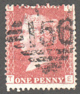 Great Britain Scott 33 Used Plate 113 - TE - Click Image to Close